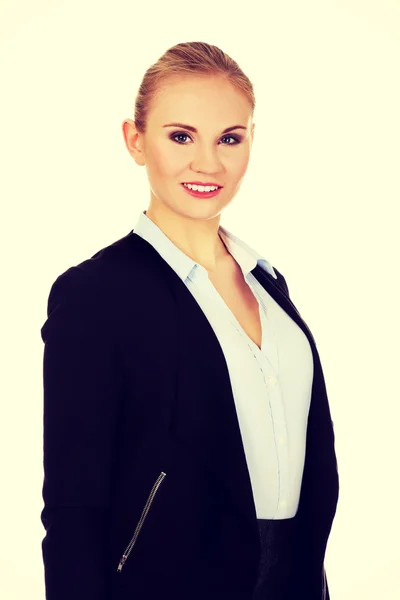 Young elegant beautiful smiling business woman — Stock Photo, Image