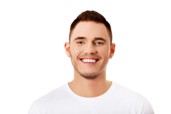 Retrato de joven hombre guapo feliz — Foto de Stock