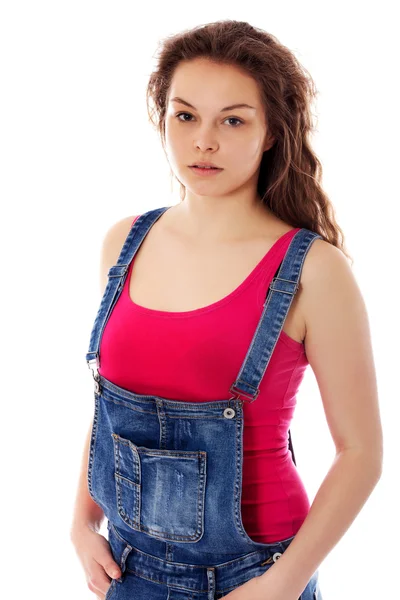 Young woman with curly hair — Stock Photo, Image