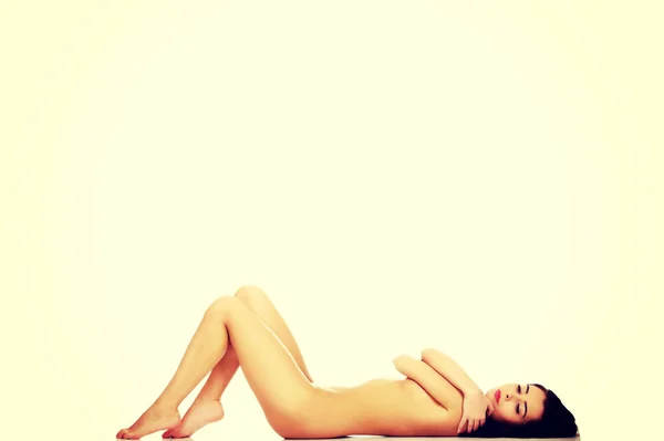 Vakker, naken, slank kvinne . – stockfoto