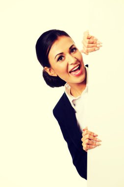 İşkadını holding beyaz bayrak