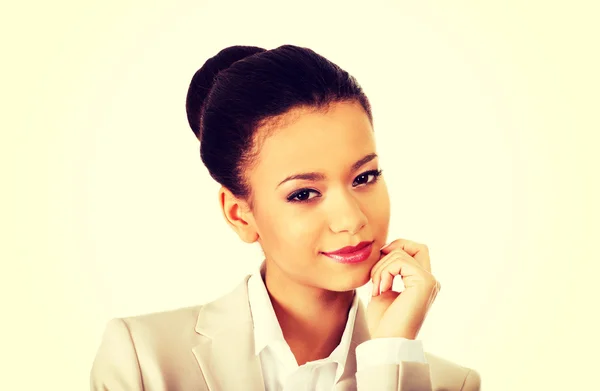 Beautiful smiling businesswoman. — Stock Photo, Image