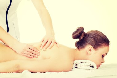 kadın beeing Spa salonda masaj rahatlatıcı