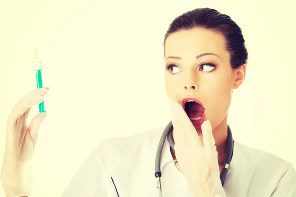 Nurse with syringe — Stock Photo, Image