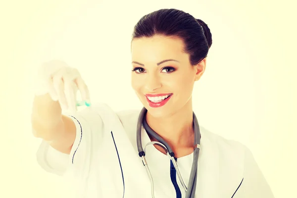 Nurse with syringe — Stock Photo, Image