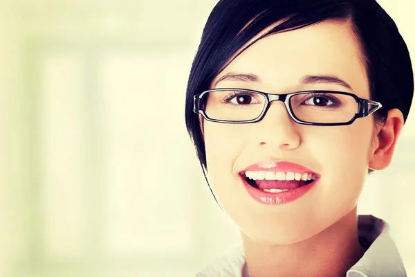 Retrato de una joven empresaria o estudiante — Foto de Stock