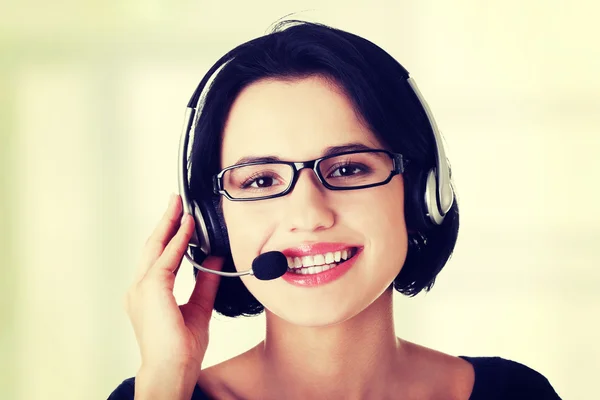 Attractive customer support representative — Stock Photo, Image