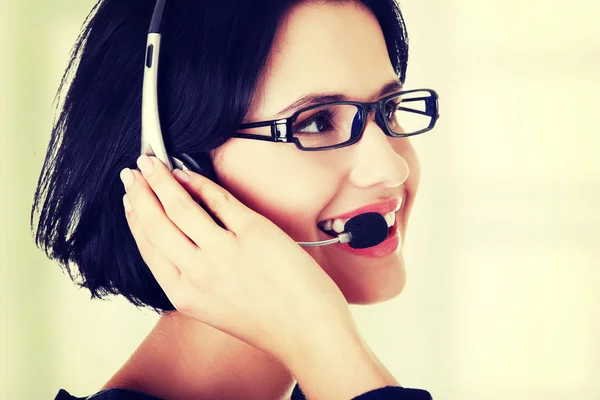 Call Center Mujer — Foto de Stock