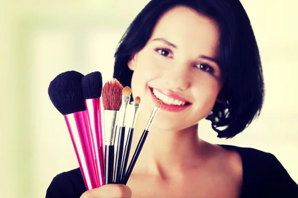 Jonge make-up artiest vrouw — Stockfoto