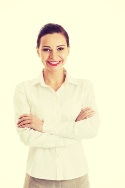 Portret van prachtige zakenvrouw.