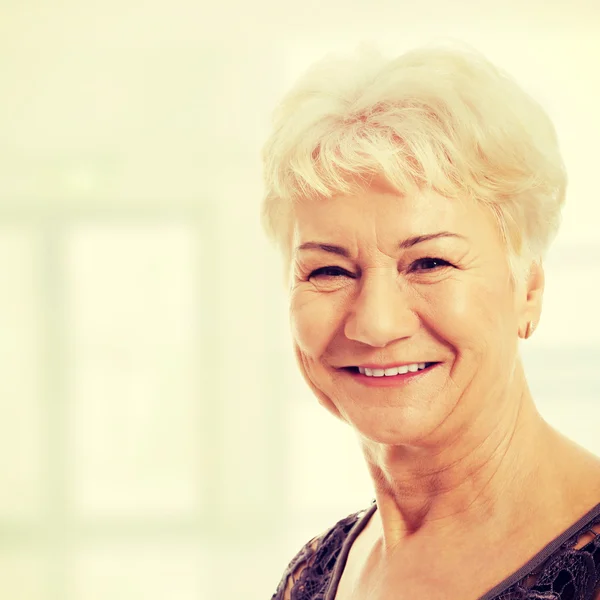 Portrait of an old, elderly lady. — Stock Photo, Image