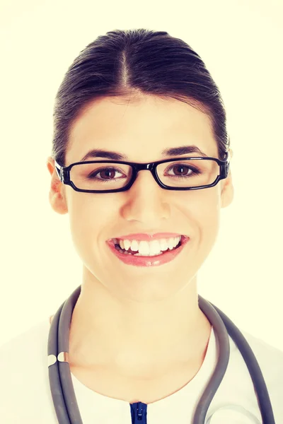 Retrato de una hermosa joven doctora . —  Fotos de Stock