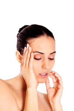 Güzel bir spa kadınının portresi