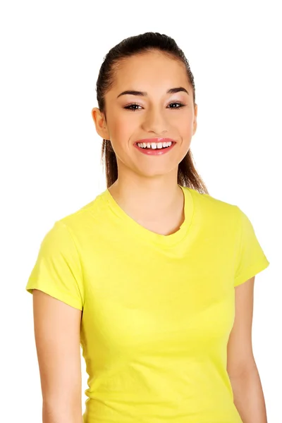 Friendly smiling young woman. — Stock Photo, Image