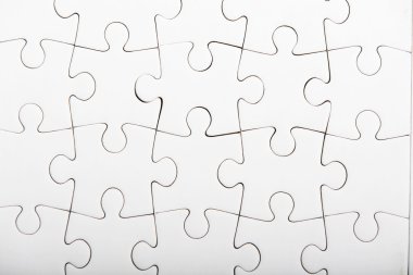 Boş beyaz parça Yapboz