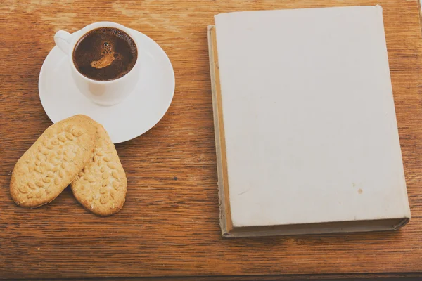 Taza de café y frijoles — Foto de Stock