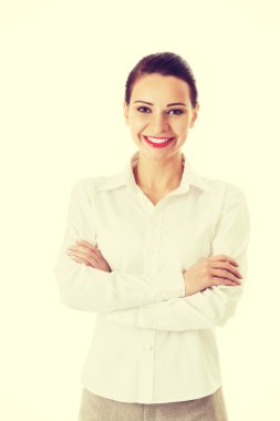 Portret van prachtige zakenvrouw.