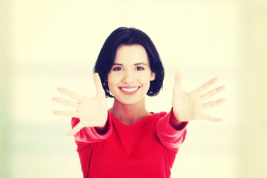 Heyecanlı genç bayan