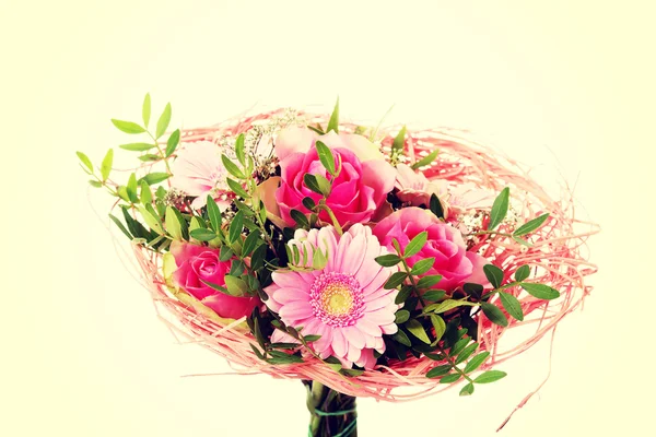 Beautiful bouquet of pink flowers. — Stock Photo, Image