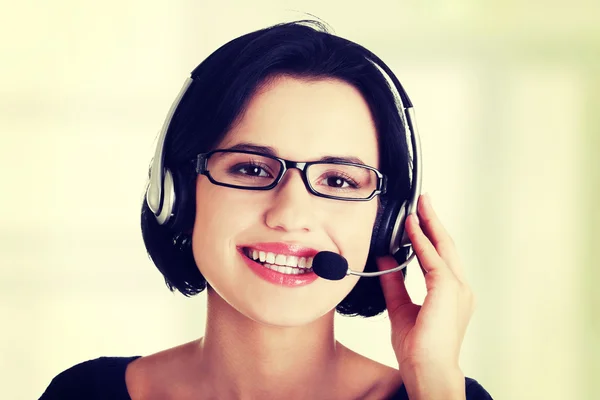 Attractive customer support representative — Stock Photo, Image