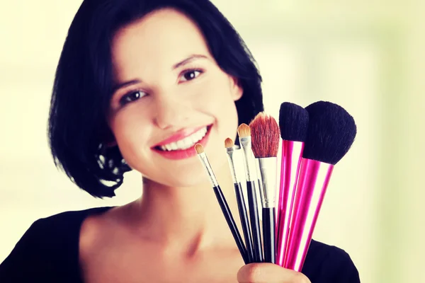 Jonge make-up artiest vrouw — Stockfoto