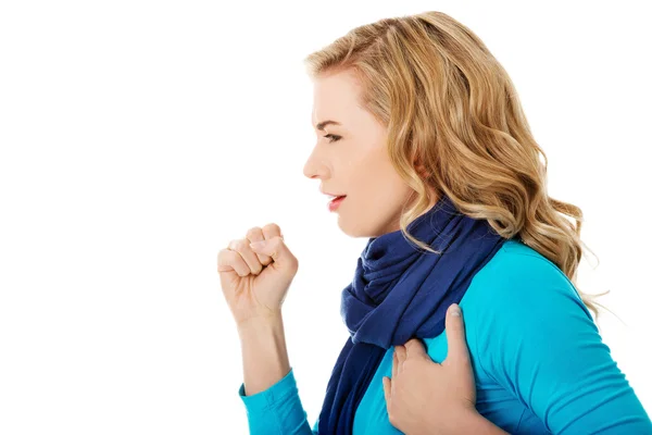 Young woman has a flu — Stock Photo, Image