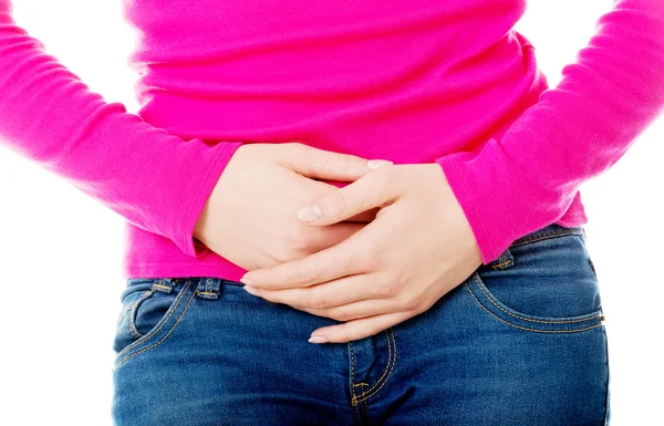 胃の問題を持つ女性 — ストック写真