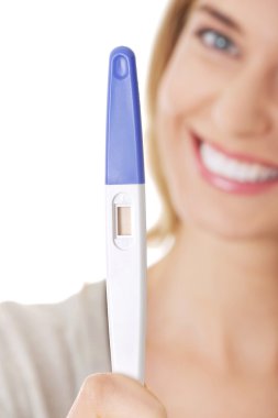 Hamilelik Testi Mutlu Kadın