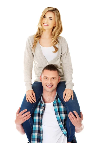 Portrait of happy couple — Stock Photo, Image