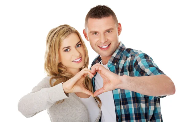 Portrait of happy couple — Stock Photo, Image