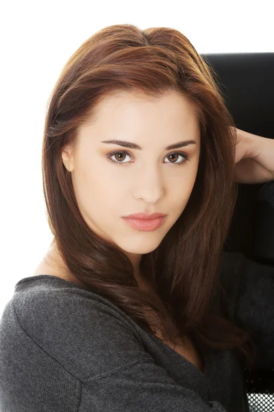 Young casual woman style. Studio portrait — Stock Photo, Image