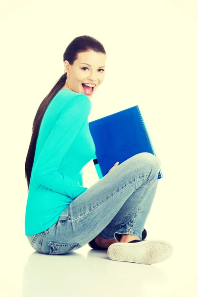 Menina estudante feliz — Fotografia de Stock