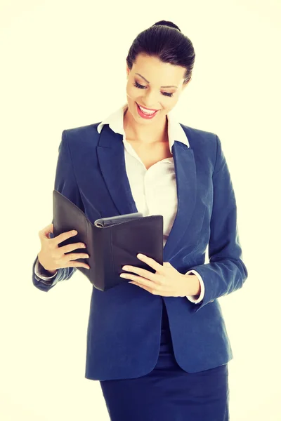Attractive happy businesswoman — Stock Photo, Image