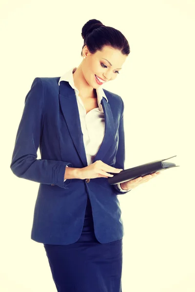 Atractiva mujer de negocios feliz —  Fotos de Stock