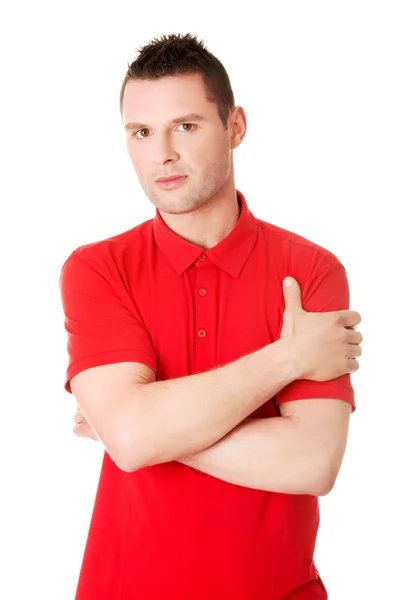 Worker on a break drink coffee — Stock Photo, Image