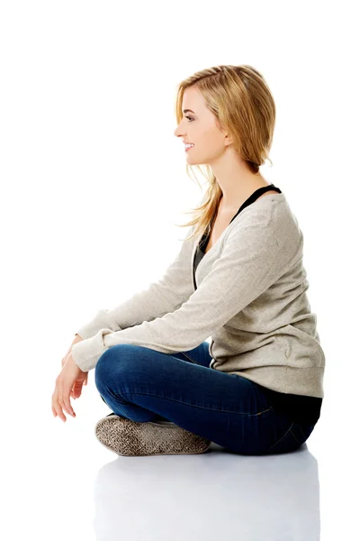 Young casual woman. Studio portrait — Stock Photo, Image