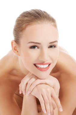 Güzel spa kadını.