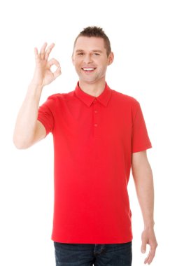 Adam mükemmel el işareti ile