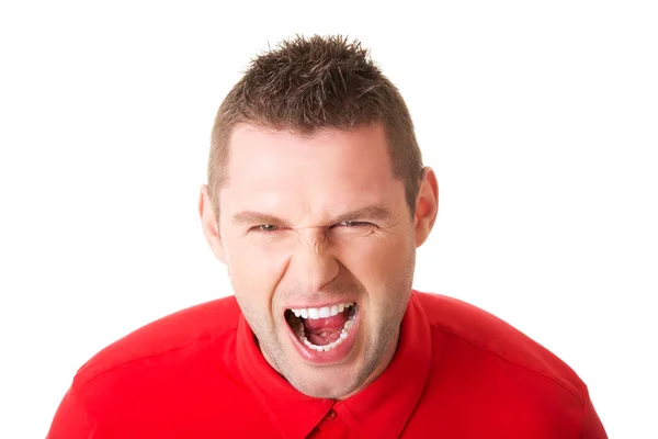 Man screaming on you — Stock Photo, Image