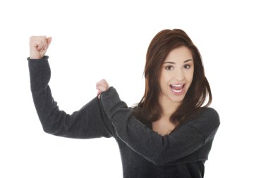 onun gücünü gösteren kadın