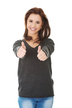 kadın el ok işareti