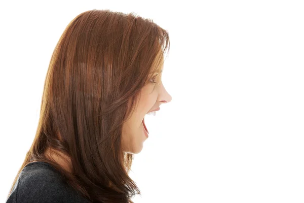 Mulher gritando . — Fotografia de Stock