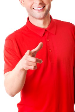 Ciddi adam sizi işaret