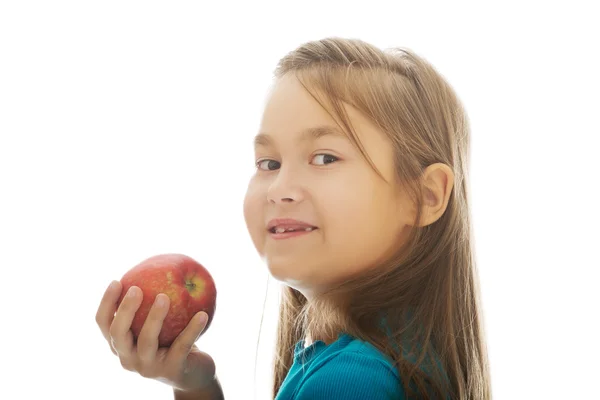 リンゴを持ってる女の子 — ストック写真