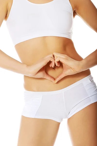 Woman's healthy belly — Stock Photo, Image