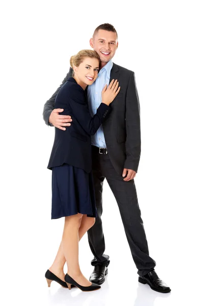 Businesspeople embracing each other — Stock Photo, Image