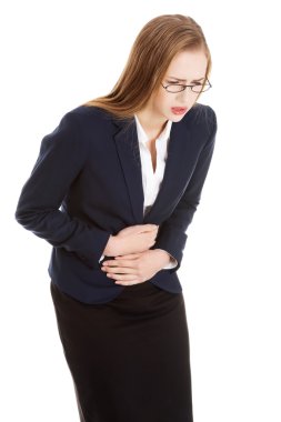 İşkadını karın ağrısı ile