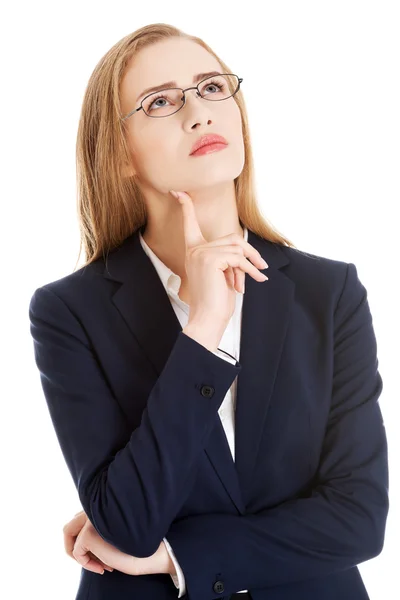 Mujer de negocios Pensando — Foto de Stock