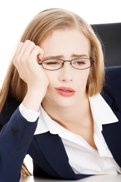 Mujer de negocios cansada — Foto de Stock