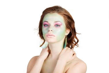 Sanat Makyajlı kadın